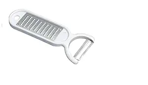 GoldianIndia Plastic and Steel Magic Peeler and Cheese Grater, White Color - (Multicolor) GOILS27