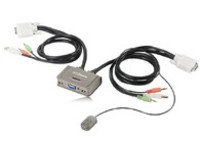 Edimax EK-2U2CA interruptor de rat&oacute;n/teclado/video (kvm) - Perif&eacute;rico de entrada (USB, USB, VGA, Al&aacute;mbrico) Gris
