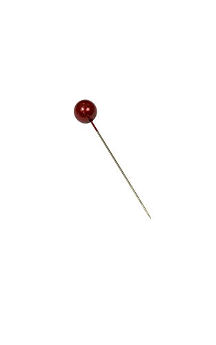 Corderie Italiane 006042457 Deko-Nadeln, Durchmesser: 6 x 65 mm, 100 Stück, Rot - 2