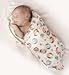 4 x Luxury Super Soft 100% Natural Bamboo Baby Muslin Squares, Blankets, Wipes, Cloths, Swaddling Wrap. Lovely New Design Anti-bacterial Reusable High Quality Muslin/Nappies.