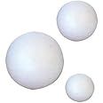 Lexicon Select Polystyrene Balls - 7cm diamter - Pack of 10 Make Your own Christmas Baubles, Decoration and Other Craft