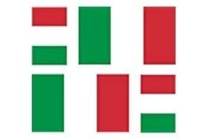 Drapeau Italie - 4 x Autocollant sticker voiture moto valise pc portable drapeau italie italien