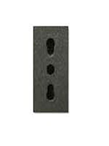 45306/15TS PRESA POLISICUR 2X10/16A+T NOIR