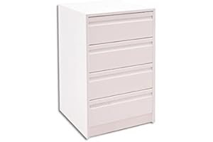 arelwood . com - Cajonera para Armario, Completamente Montada, Frente Postformado, Color Roble Espejo, 90 cm Ancho x 45 cm Fondo - 4 Cajones 16 cm. Alto 72.8 cm. Entrega A PIE DE Calle