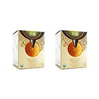 Rishi Tea Organic White Tea Peach Nectar -- 15 Tea Bags