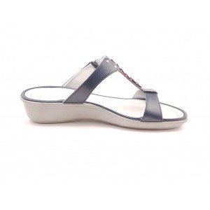 Scholl Size 39 Navy Blue Memory Cushion Tredes Women's Sandals