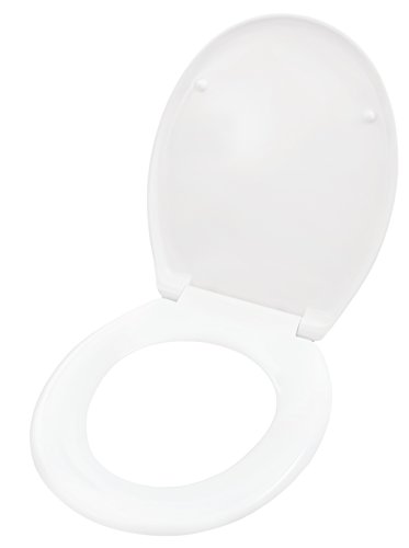 Cornat WC-Sitz Aneto, Edelstahlscharniere, Absenkautomatik, Abnehmbar, Duroplast, 1 Stück, weiß, KSANSCOH00 - 3