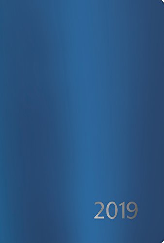 Agenda Metallic blau L 311019 2019: Terminplaner groß. DIN A5 Terminkalender Ringbuch mit Wochenkalender und Jahresplaner 2019/2020.