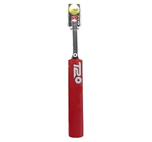 SK TOY ZONE T-20 Poplar Wooden Cricket Bat with Tennis Cricket Ball (Combo) for Boys & Girls