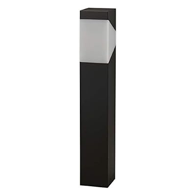 Lampenwelt LED Borne Eclairage Exterieur 'Kiran LED' (Moderne) en Noir en Aluminium (1 lampe,à E27, A++) de Lampenwelt | Borne Lumineuse Exterieur, Luminaire Exterieur, Lampe Jardin, Eclairage Led Exterieur