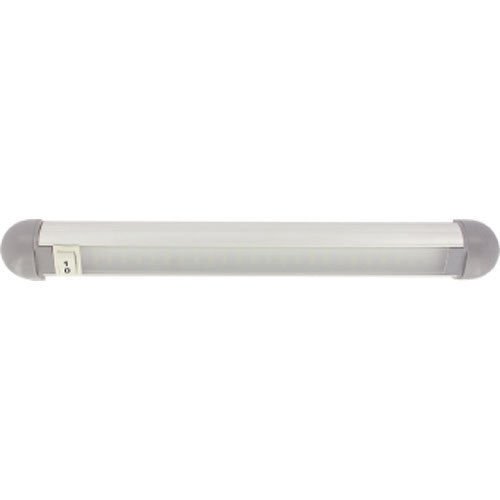 Veka - Tubo LED para techo (12 V, 48 ledes SMD blancos, con interruptor), color blanco