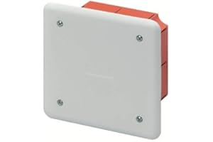 GEWISS DI FAZIO SRL Gewiss Cassetta di derivazione e connessione per pareti in miniatura Dimensioni 118x96x50 Coperchio Bianco RAL9016 GW48002