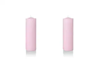 GOYAL Light in The Pillar Candles - Set of 2 Unscented Candles -6 inch Tall, 2 inch Thick - 40 Hour Clean Burn Time