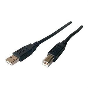Cabling® Druckerkabel Lexmark Epson Canon HP Kyocera Samsung USB 2.0 A – B, 2 m. USB-Kabel 2.0 A auf B, Kabel für Drucker, Scanner, HP, Epson – 1,80 m. Schwarz - 2