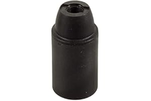 LAMORELL LIGHTDESIGN Douille en plastique - Culot E14 - Chemise lisse - Lot de 6 - Couleurs : blanc et noir (noir)