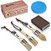 Produktbild 1st Place Products Pinsel-Set, Kreidefarbe, Wachs, Heimdekoration, Nachbesserungsset, 3-teiliges Pinsel-Set - Distressblock, Schaumstoff-Applikator