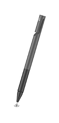 Adonit Mini 4 Stylet Avec Disque Universel sur Écran Tactile Capacitif pour Tablette, Samsung Galaxy / Huawei / iPhone / iPad / iOS / Android / Microsoft - Gris