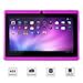 Alldaymall A88X 7 Tablet - Android 4.4 Quad Core HD 1024x600 Dual Camera Bluetooth Wi-Fi 8GB 3D Game Supported - Purple RS.6341.00