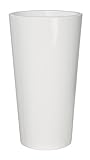 Ø 40 cm EURO3PLAST Pflanzenkübel Tuit, Durchmesser 40 x 75 cm, weiß