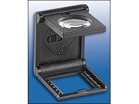 AGT 5-fach Mini-Lupe mit LED-Beleuchtung und Standfuß - 5