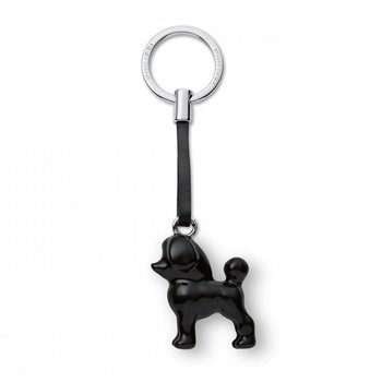 My Dog Schlüsselanhänger Pudel Leder, Metallguss, lackiert [A]
