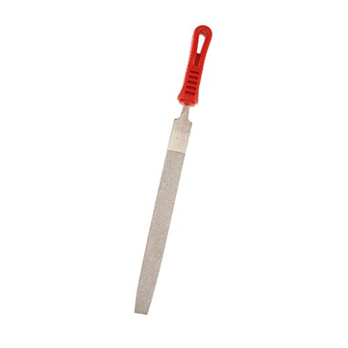 Preisvergleich Produktbild FLAMEER Diamant Stahl Nadelfeilen Schlüsselfeilen Werkstattfeilen Raspeln Werkzeug nach Schneiden - flach, 8 Zoll