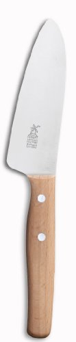 Windmühlenmesser Koch-Lern-Messer "Junger Koch", feingepliestet, Griff Rotbuche