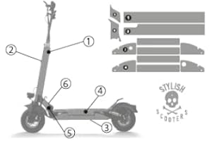 STYLISH SCOOTERS Vinilos para Patinete Eléctrico Modelo Smartgyro (Patinete NO Incluido)