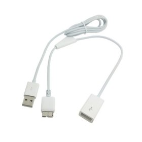 CY Micro USB 3.0 OTG Host Flash Disk Kabel mit USB-Power für Lenovo IBM Thinkpad 8 Tablet Weiß Farbe - 4