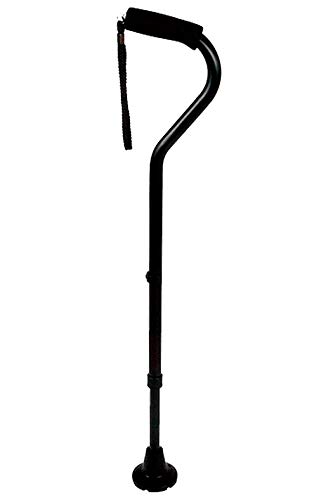 KMINA - Canne de marche Canne de marche luxe Canne de marche femme Canne de marche homme Canne de marche telescopique Canne pour marcher Canne de marche carbone, KMINA COMFORT Noir