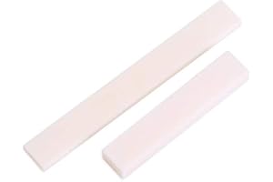 Bnineteenteam Osso Dado per Chitarra,Set Dado Superiore e da Sella per Chitarra con Materiale osseo per Chitarre Folk/Classiche