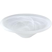 Budawi® - Alabaster Brunnenschale rund weiß, Ø 35 cm für Nebler und Zimmerbrunnen