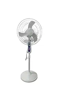 Sunstar Electric STORM Hybrid 400 mm (16 inch) High Speed Energy saving BLDC Hybrid Pedestal Fan (White)