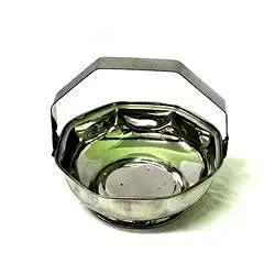 Stainless Steel Flower Basket (Pooja Butti ) Size-3