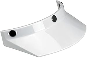 DOCK66 MOTORCYCLE PARTS Biltwell Moto Visor Helm Schirmchen weiß