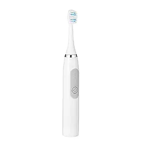 Fashion Story Electric Tooth Brush for Adults Rechargeable and high frequency vibration Power Toothbrush with Replaceable Brush Head Included (White)