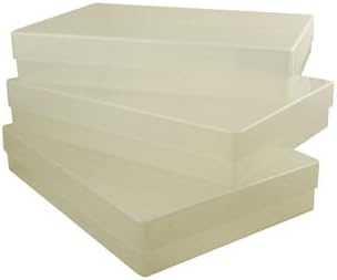 3 x A4 Clear Plastic Boxes by Craft Superstore