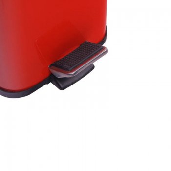 Carpemodo Abfalleimer / Mülleimer 3L rot mit Tretmechanik und herausnehmbaren Inneneimer - 2