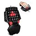 Produktbild PinPle Tastatur One Handed Tastatur Tragbar Mini Gaming Tastatur Ergonomische Game Controller für LOL/Wow/Dota Schwarz/Rot