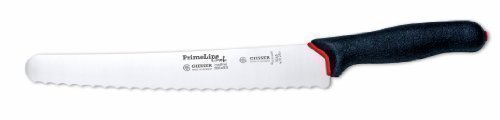 Giesser Messer PrimeLine Chef 25 cm Klingenlänge Universalmesser mit Wellenschliff mit 10 mm Wellenabstand Arbeitsmesser Aufschnittmesser - Profimesser