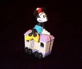 Hallmark Minnie's Luggage Car Tabletop Christmas Ornament by Merry Miniatures