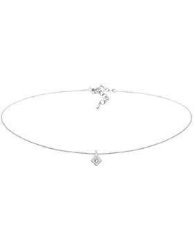 Elli Damen-Kette mit Anhänger Astro Sterne 925 Silber Swarovski Kristalle 36 cm - 0103980217_36