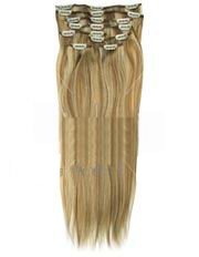 18 inch Col 18/613. Full Head Clip in Human Hair Extensions. High quality Remy Hair!. 100g Weight