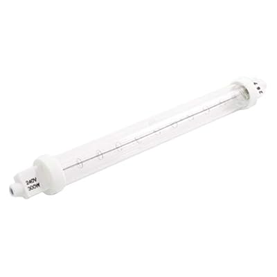 300W Jacketed IR Quartz Heat Bulb 220mm Lamp Light Food Safe Push Fit