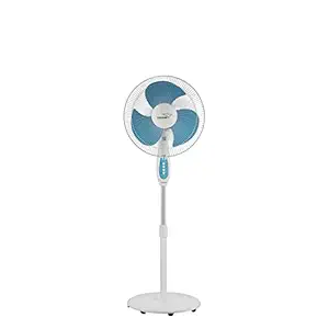 V-Guard High Speed Pedestal Fan (White and Blue)