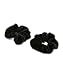 Mytoptrendz® Kid's Girl's Small Velvet Scrunchies Black Hair Scruncie Hairband (Black 2 pcs)