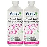 Ecos3 Organik Bebek &Ccedil;amaşır Temizleyici- 60 Yıkama (2 x 1050 Ml)