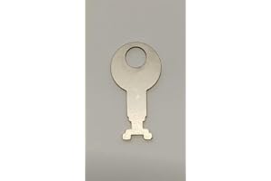 Generisk 1 reservnyckel nr 5 för spargris och spargris, silver, klassisk, 4,3 cm x 0,7 x 0,1 cm, 5 g, unisex, barn