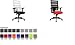 Produktbild Topstar Bürodrehstuhl "X-Pander", schwarz / rot VE=