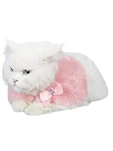 D'chica Paws Fur Winter Collar for Cats - Pink (XXS) Adjustable, Soft/Comfy for Pets to wear, Easy for use for Parents